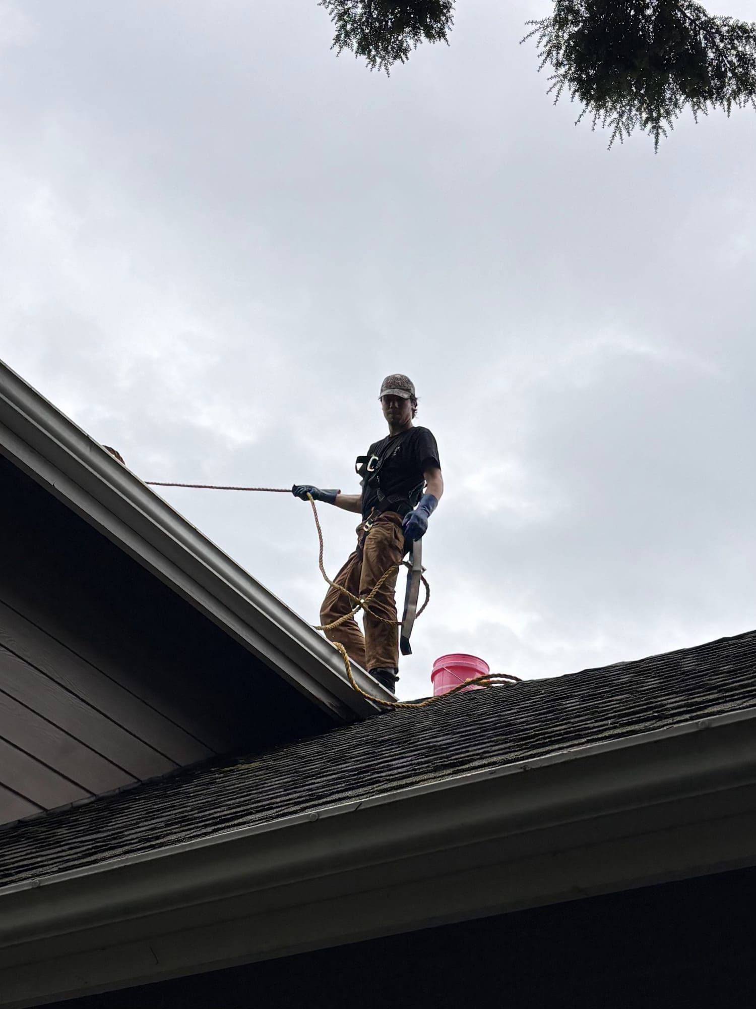 Rainlife Washing crew completing a house wash