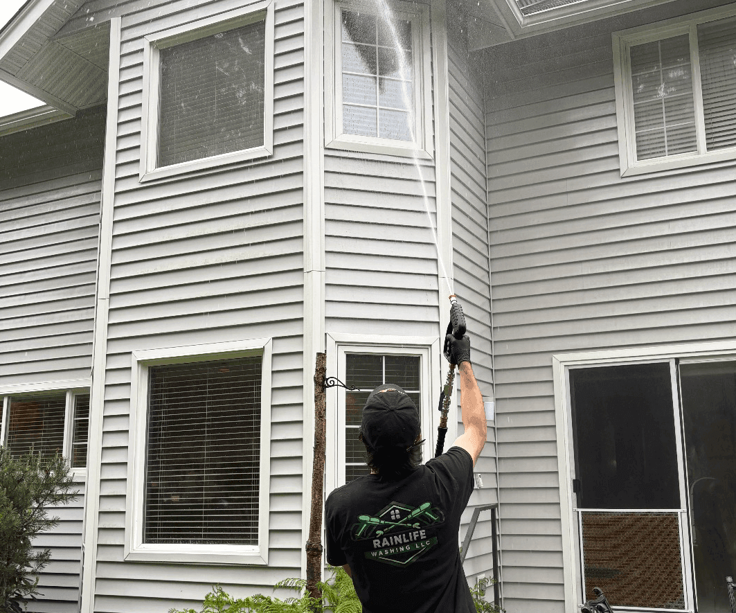 Rainlife Washing house washing job in Whatcom County